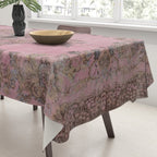 pink oriental vintage carpet Tablecloth Gallery Image 3