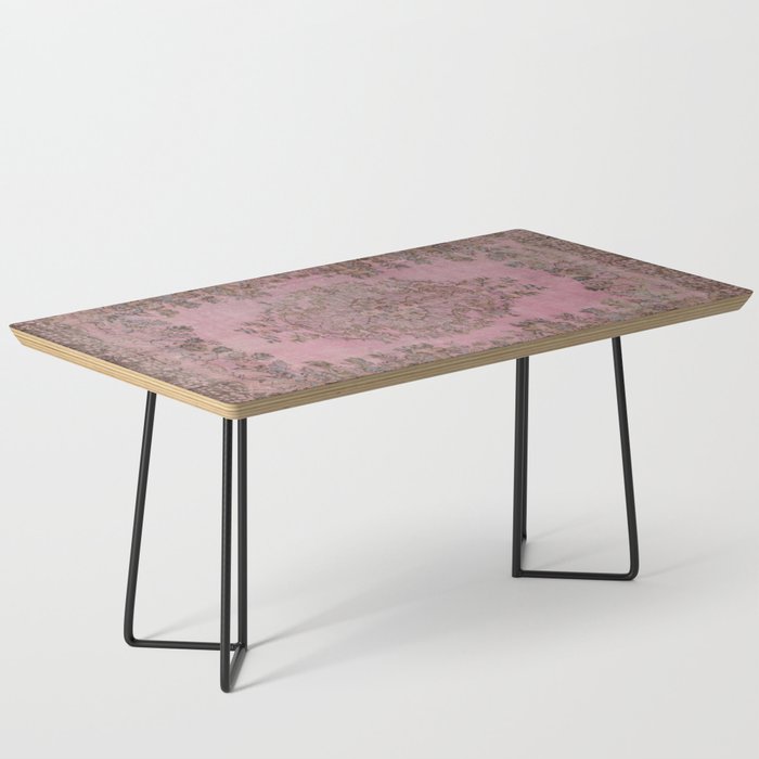 pink oriental vintage carpet Coffee Table Gallery Image 1