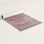 pink oriental vintage carpet Yoga Mat Gallery Image 2