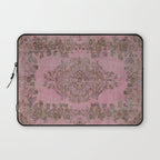 pink oriental vintage carpet Laptop Sleeve Gallery Image 1
