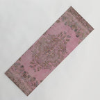 pink oriental vintage carpet Yoga Mat Gallery Image 1