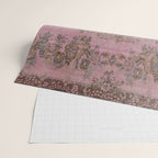pink oriental vintage carpet Wrapping Paper Gallery Image 2