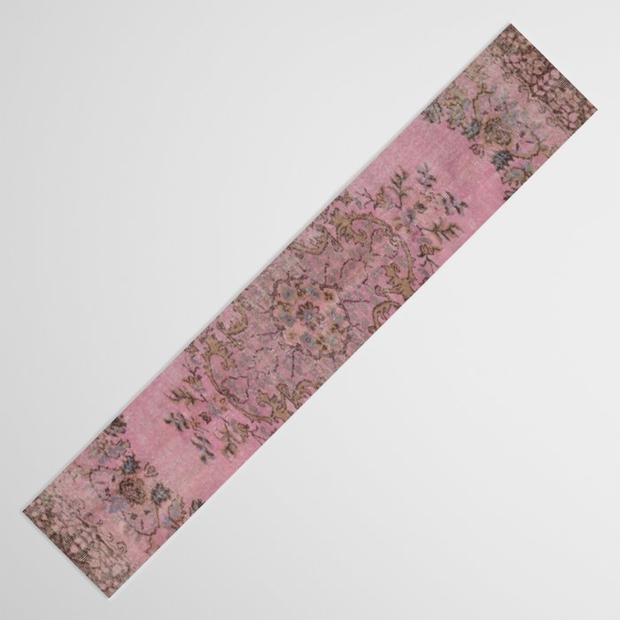 pink oriental vintage carpet Table Runner Gallery Image 3