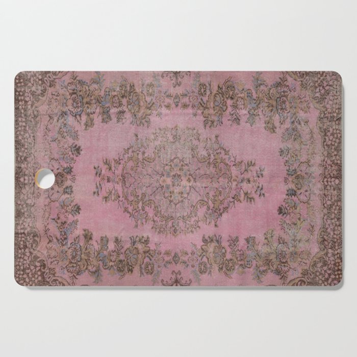 pink oriental vintage carpet Cutting Board Gallery Image 1