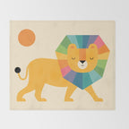 Lion Shine Throw Blanket Gallery Image 2