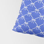 Bows & Ribbons Pattern XLVIII Bright Blue Pillow Sham Gallery Image 4