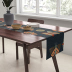 moths butterflies fall mid mod 1 Table Runner Gallery Image 2