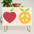 Apple and Orange - Love and Peace Credenza Gallery Image 1