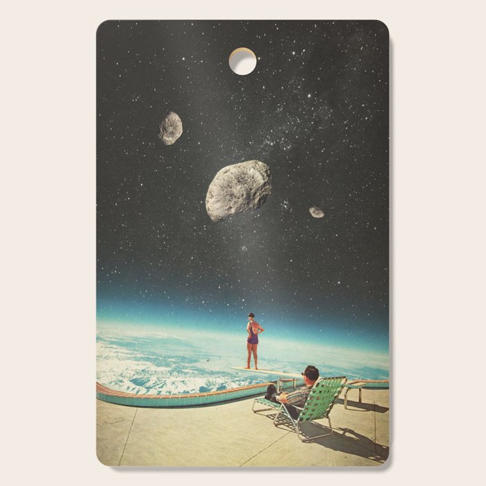 Summer with a Chance of Asteroids Cutting Board Gallery Image 1