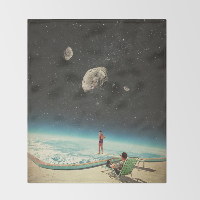 Summer with a Chance of Asteroids Throw Blanket Gallery Image 2
