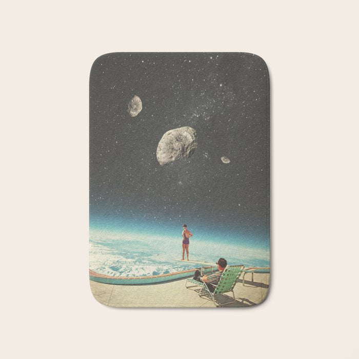 Summer with a Chance of Asteroids Bath Mat Gallery Image 1