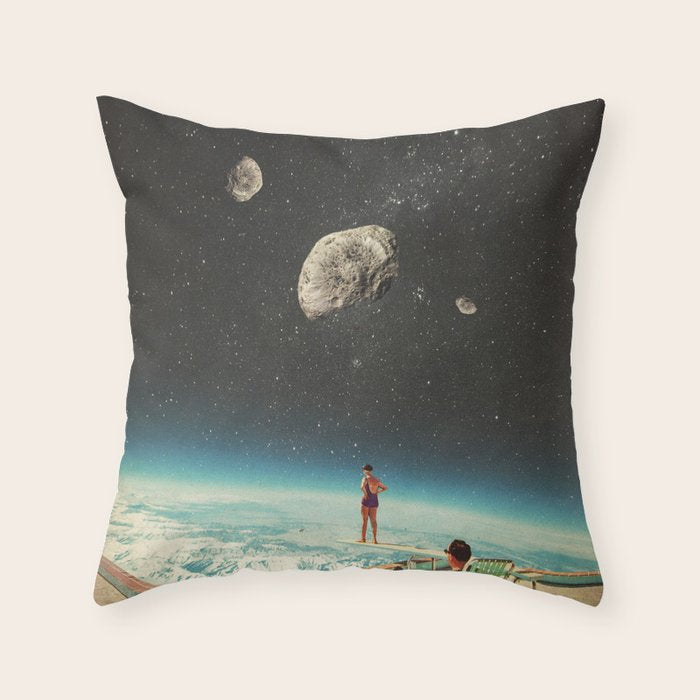 Summer with a Chance of Asteroids Throw Pillow Gallery Image 6