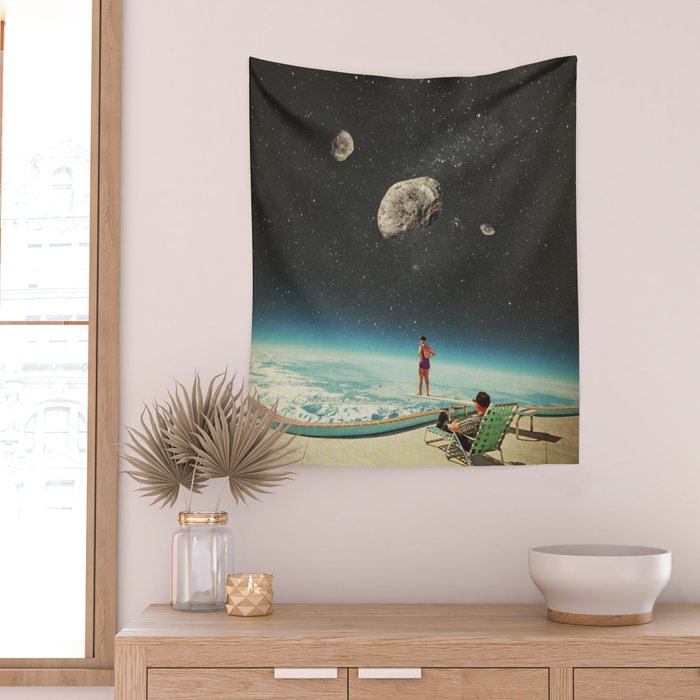 Summer with a Chance of Asteroids Wall Tapestry Gallery Image 2