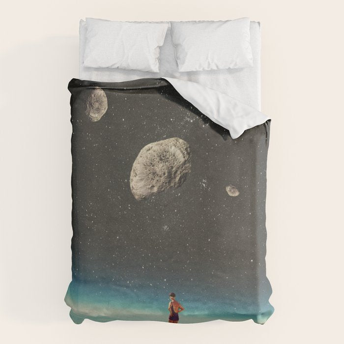 Summer with a Chance of Asteroids Duvet Cover Gallery Image 1