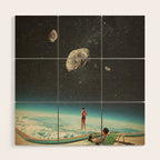 Summer with a Chance of Asteroids Wood Wall Art Gallery Image 1