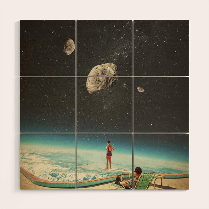 Summer with a Chance of Asteroids Wood Wall Art Gallery Image 1