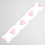 Pink love heart candy pattern Table Runner Gallery Image 3