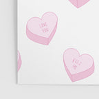 Pink love heart candy pattern Poster Gallery Image 3