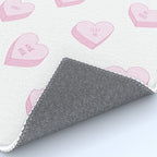 Pink love heart candy pattern Rug Gallery Image 4