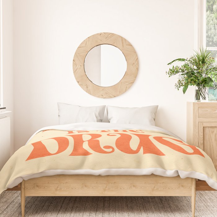 Love Is The Drug Duvet Cover Gallery Image 3