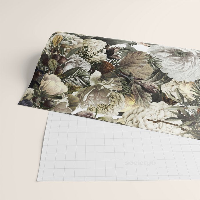 Christmas Vintage Floral Wrapping Paper Gallery Image 2