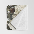 Christmas Vintage Floral Throw Blanket Gallery Image 3