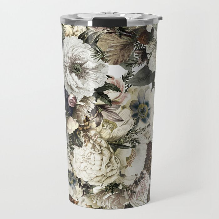 Christmas Vintage Floral Travel Mug Gallery Image 1