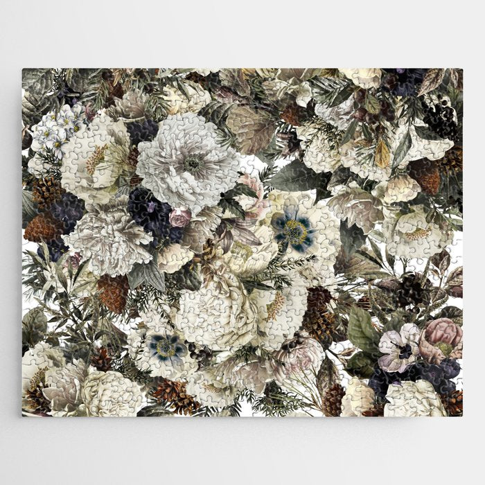 Christmas Vintage Floral Jigsaw Puzzle Gallery Image 1