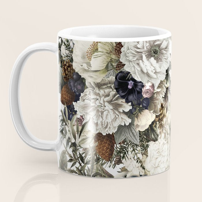 Christmas Vintage Floral Coffee Mug Gallery Image 3