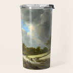 Wheat Fields by Jacob van Ruisdael landscape oil painting Travel Mug Gallery Image 2