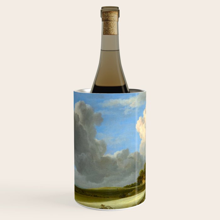 Wheat Fields by Jacob van Ruisdael landscape oil painting Wine Chiller Gallery Image 2