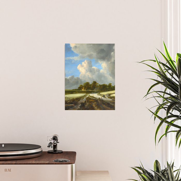 Wheat Fields by Jacob van Ruisdael landscape oil painting Poster Gallery Image 2