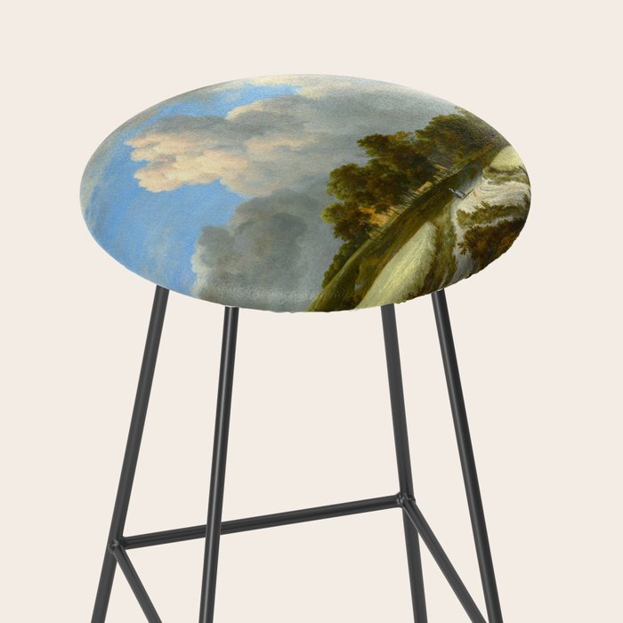 Wheat Fields by Jacob van Ruisdael landscape oil painting Stool Gallery Image 2