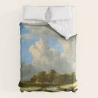 Wheat Fields by Jacob van Ruisdael landscape oil painting Comforter Gallery Image 6