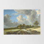 Wheat Fields by Jacob van Ruisdael landscape oil painting Rug Gallery Image 2