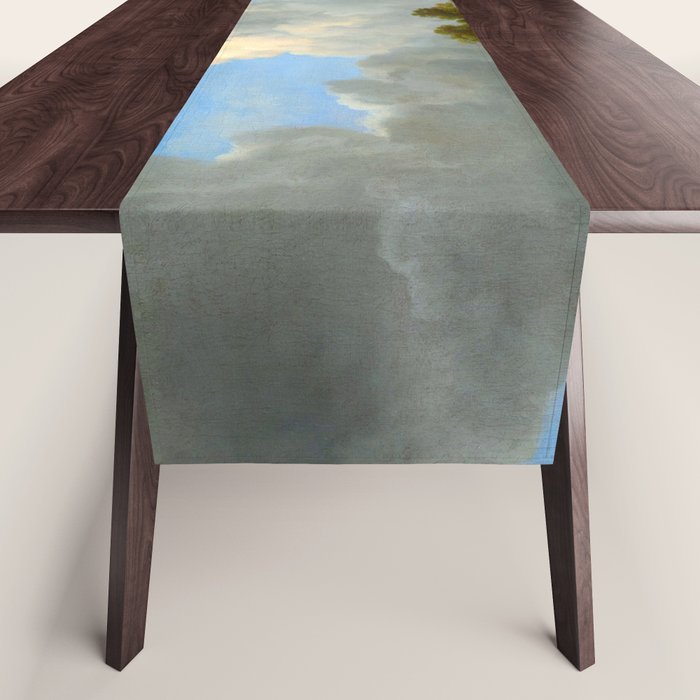 Wheat Fields by Jacob van Ruisdael landscape oil painting Table Runner Gallery Image 1