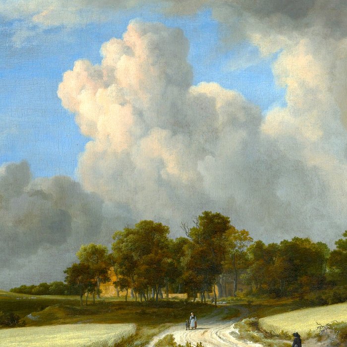 Wheat Fields by Jacob van Ruisdael landscape oil painting Coffee Mug Gallery Image 2