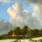 Wheat Fields by Jacob van Ruisdael landscape oil painting Coffee Mug Gallery Image 2