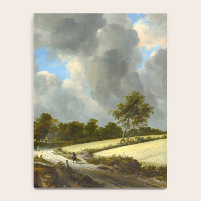 Wheat Fields by Jacob van Ruisdael landscape oil painting Notebook Gallery Image 4
