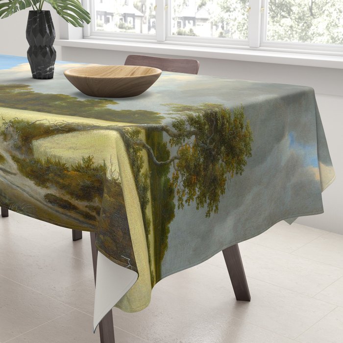 Wheat Fields by Jacob van Ruisdael landscape oil painting Tablecloth Gallery Image 3