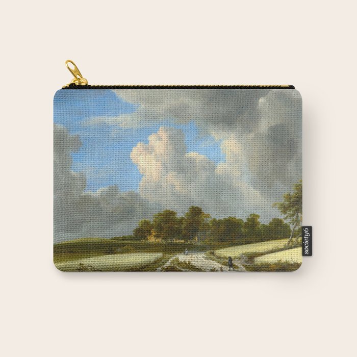 Wheat Fields by Jacob van Ruisdael landscape oil painting Carry All Pouch Gallery Image 1