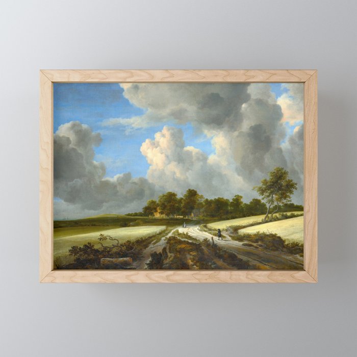 Wheat Fields by Jacob van Ruisdael landscape oil painting Mini Art Print Gallery Image 1