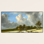 Wheat Fields by Jacob van Ruisdael landscape oil painting Desk Mat Gallery Image 3