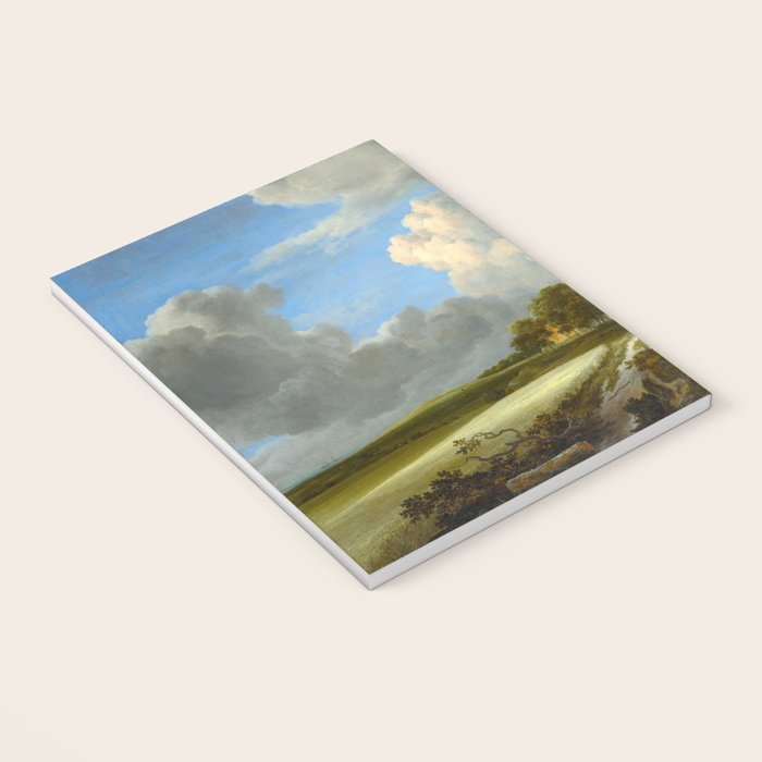 Wheat Fields by Jacob van Ruisdael landscape oil painting Notebook Gallery Image 3