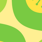 Mid Century Modern Atomic Groove Retro Abstract Pattern Lime Green and Yellow Coffee Mug Gallery Image 2