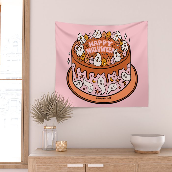Halloween Cake Wall Tapestry Gallery Image 2