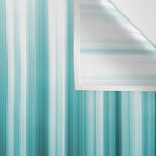 Aqua Teal Turquoise & White Abstract Soft Ombre Line Stripe Pattern on black - Aquarium SW 6767 Wall Tapestry Gallery Image 3