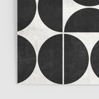 Mid-Century Modern Pattern No.3 - Black and White Poster Gallery Image 3