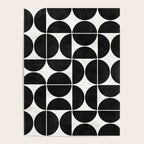 Mid-Century Modern Pattern No.3 - Black and White Poster Gallery Image 4