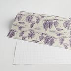Purple Alien Abduction Toile De Jouy Pattern Wrapping Paper Gallery Image 2